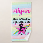 TUMBLING QUEEN GYMNASTIEK MEISJE BADHANDDOEK (Badhanddoek)