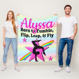 TUMBLING QUEEN GYMNASTIEK MEISJE FLEECE DEKEN