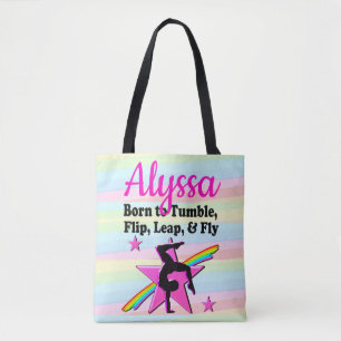 TUMBLING QUEEN GYMNASTIEK MEISJE TOTE BAG