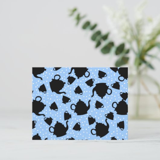 Tumbling Tea Party Briefkaart (Staand voorkant)