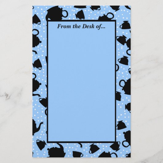 Tumbling Tea Party Briefpapier (Voorkant)