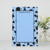 Tumbling Tea Party Briefpapier (Staand voorkant)