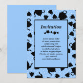 Tumbling Tea Party Kaart (Voorkant / Achterkant)