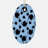Tumbling Tea Party Keramisch Ornament (Rechts)