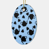 Tumbling Tea Party Keramisch Ornament (Links)