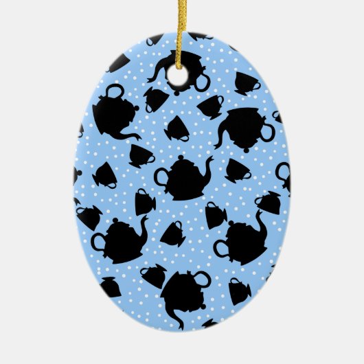 Tumbling Tea Party Keramisch Ornament (Voorkant)