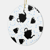 Tumbling Tea Party Keramisch Ornament (Links)