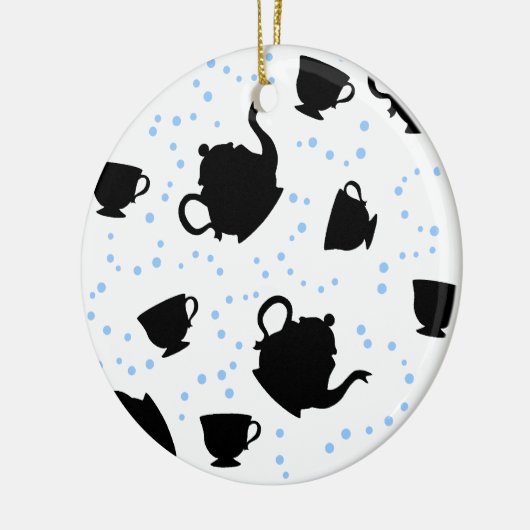 Tumbling Tea Party Keramisch Ornament (Links)