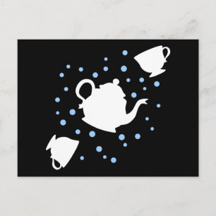Tumbling Tea Party Uitnodiging Briefkaart