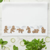 Tumbling Teddies Towel Theedoek (Gevouwen)