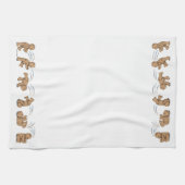 Tumbling Teddies Towel Theedoek (Horizontaal)