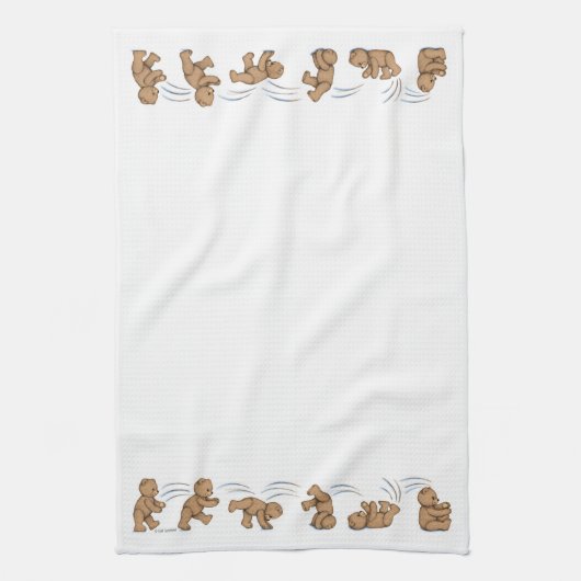 Tumbling Teddies Towel Theedoek (Verticaal)