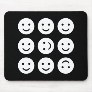 Tumbling - Zwart-wit Muismat