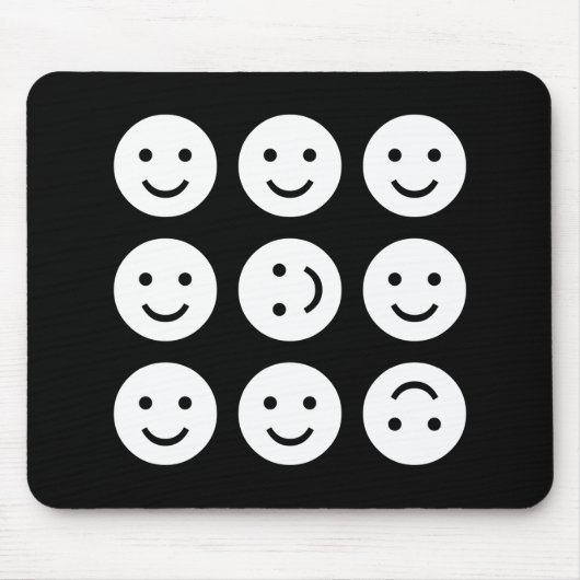 Tumbling - Zwart-wit Muismat (Voorkant)