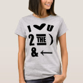Tumblr T-Shirt I Love U 2 The Moon and Back (Voorkant)