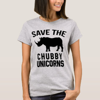 Tumblr T-Shirt Save the Chubby Unicorns