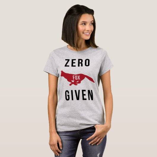 Tumblr T-shirt Zero Fox toegediend (Voorkant volledig)