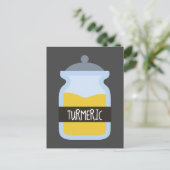 Tumergeel kruid briefkaart (Staand voorkant)