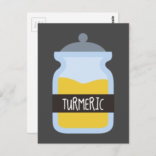 Tumergeel kruid briefkaart (Voorkant / Achterkant)