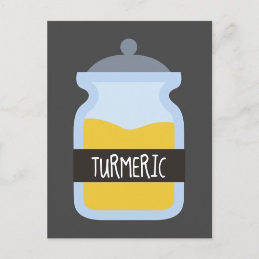 Tumergeel kruid briefkaart (Voorkant)