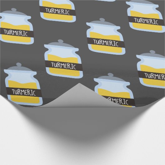 Tumergeel kruid cadeaupapier (Hoek)