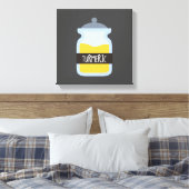 Tumergeel kruid canvas afdruk (Insitu (Slaapkamer))