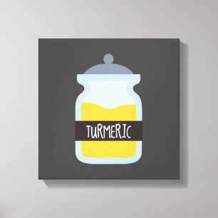 Tumergeel kruid canvas afdruk