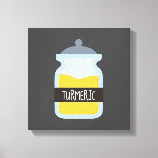 Tumergeel kruid canvas afdruk (Voorkant)