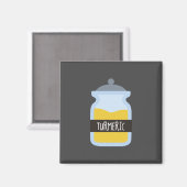 Tumergeel kruid magneet (Voorkant / Achterkant)