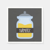 Tumergeel kruid servet (Voorkant)