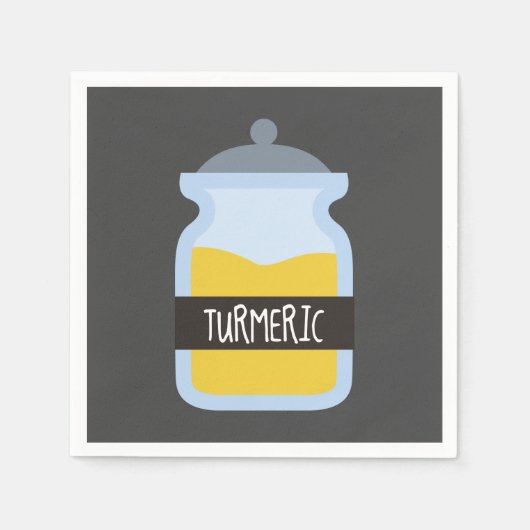 Tumergeel kruid servet (Voorkant)