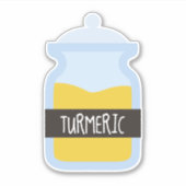 Tumergeel kruid sticker (Voorkant)