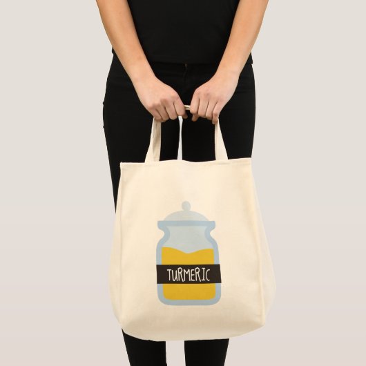Tumergeel kruid tote bag (Voorkant (product))