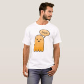 Tumeric Oranje Boo Ghost Halloween T-shirt (Voorkant volledig)