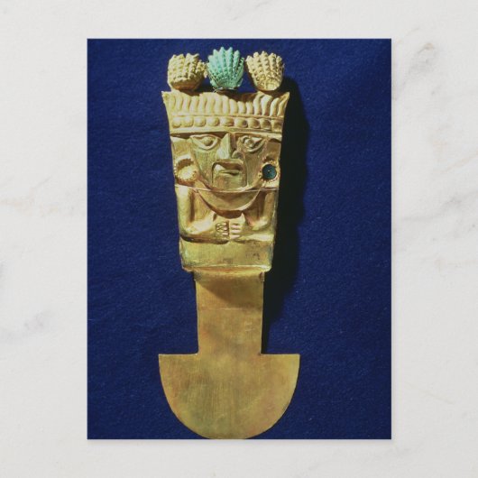 Tumi- of ceremoniële messen in de vorm van briefkaart (Voorkant)