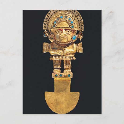 Tumi- of ceremoniële messen in de vorm van briefkaart (Voorkant)