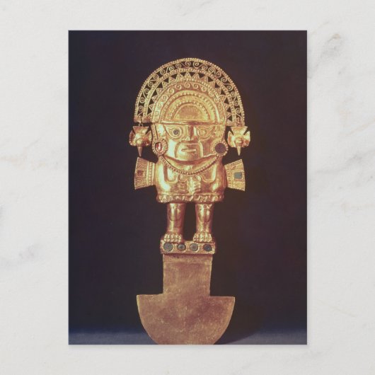 Tumi- of ceremoniële messen in de vorm van naylamp briefkaart (Voorkant)