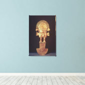 Tumi- of ceremoniële messen in de vorm van naylamp canvas afdruk (Insitu (Houten vloer))