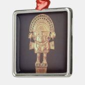 Tumi- of ceremoniële messen in de vorm van naylamp metalen ornament (Links)