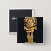 Tumi- of ceremoniële messen in de vorm van vierkante button 5,1 cm (Voorkant /achterkant)