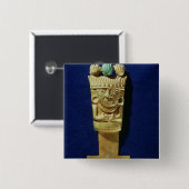 Tumi- of ceremoniële messen in de vorm van vierkante button 5,1 cm (Voorkant /achterkant)