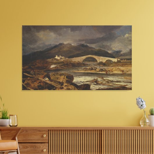 Tummel Bridge, Perthshire Canvas Afdruk (Insitu (Woonkamer))