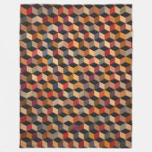 Tummerende blokken fleece deken (Voorkant)