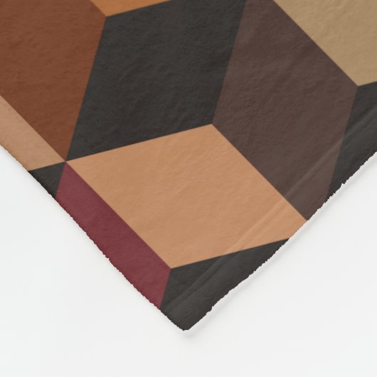 Tummerende blokken fleece deken (Hoek)