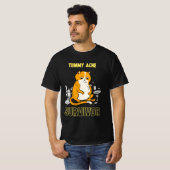 Tummy Ache Survivor Cat T-Shirt (Voorkant volledig)