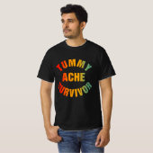 Tummy Ache Survivor Funny T-shirt (Voorkant volledig)