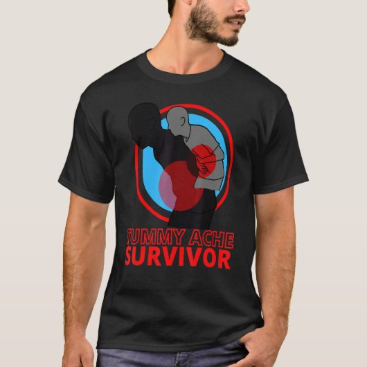 Tummy Ache Survivor IBS Stomach Ache T-shirt (Voorkant)