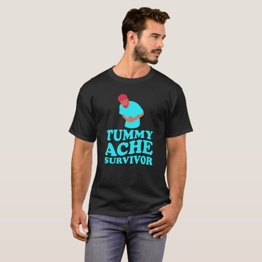 TUMMY ACHE SURVIVOR IBS T-SHIRT (Voorkant volledig)