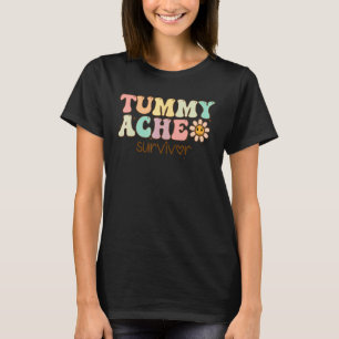 Tummy Ache Survivor Retro 11 T-shirt
