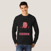 Tummy Ache Survivor Stomachache Awareness Apparel  T-shirt (Voorkant volledig)